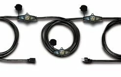 Caldwell Bennett MOXB12-25 25 Ft. 4-Outlet 12 Gauge Black Extension Cable