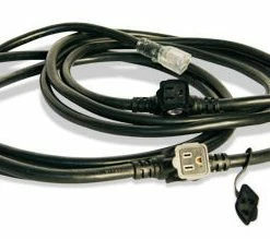 Lex 50123B 25' 15A Black E-String With 3 NEMA 5-15 Receptacles