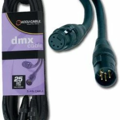 Accu-Cable AC5PDMX25 25' 5-Pin DMX Cable
