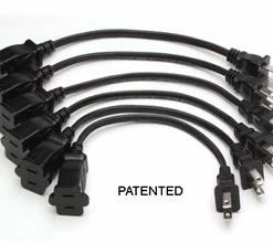 RDL EC6 6 " AC Extension Cord, North American, 6 Pack