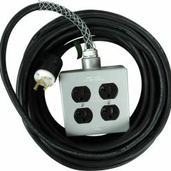 Laird Digital Cinema SSPC-50 50 Ft Heavy Duty 14/3 15 Amp AC Extension Cord With Quad Box