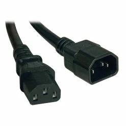 Tripp Lite P005-003 3' 14AWG Heavy Duty Power Extension Cable, Black