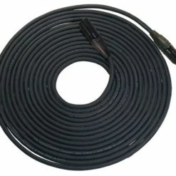 Rapco NBGDMX3-50 50' 3-Pin Neutrik DMX Cable, Black