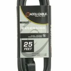 Accu-Cable EC123-25 25' 12AWG Power Extension Cord