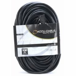 Accu-Cable EC123-100 100' 12AWG Power Extension Cord