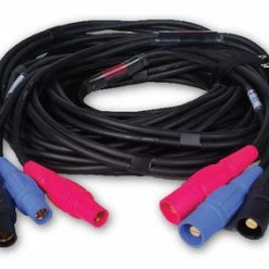Lex FB303W-50 50ft 3-Way Cam Feeder Cable With Red, Black & Blue Connectors