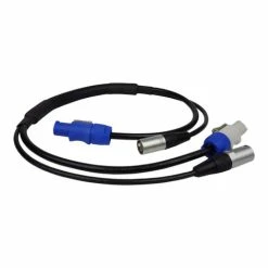 Blizzard ETHERPC-3 Powercon To Powercon W/ Ethercon Combo Cable, 3'