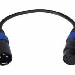 Blizzard DMX-5PIN-FEMALE-TURN 1' 3-pin DMX-M To 5-pin DMX-F Cable