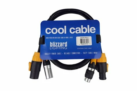 Blizzard DMX5PCTRUE-3 Powercon True1 And 5-pin DMX Combo Cable, 3'