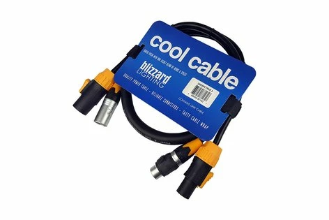 Blizzard DMX5PCTRUE-3 Powercon True1 And 5-pin DMX Combo Cable, 3' - Image 2