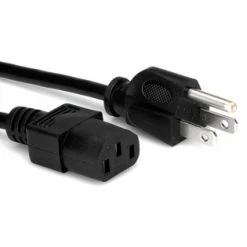 Hosa PWC148 8' IEC C13 To NEMA 5-15P Power Cord, 18 AWG