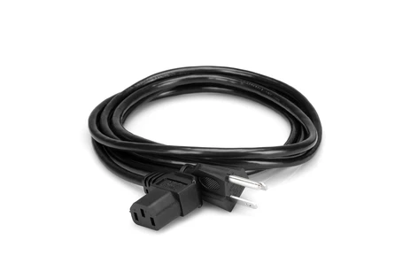 Hosa PWC148R 8' Right-Angle IEC C13 To NEMA 5-15P Power Cord, 18 AWG - Image 2