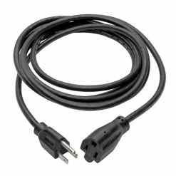 Tripp Lite P022-010 Power Extension Cord, NEMA 5-15P To NEMA 5-15R - 10A, Black