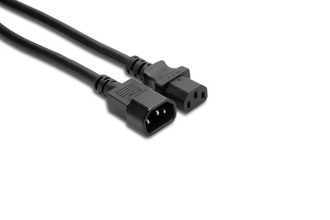 Hosa PWL-403 3' IEC C14 To IEC C13 Power Extension Cord
