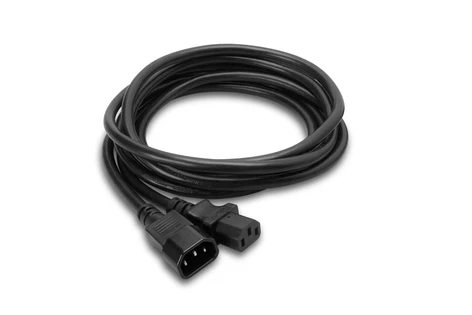 Hosa PWL-403 3' IEC C14 To IEC C13 Power Extension Cord - Image 2