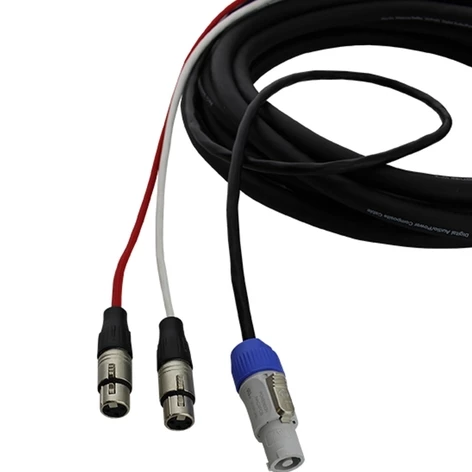 Pro Co EC5-25 25' Combo Cable With Dual XLR And PowerCon - Image 3