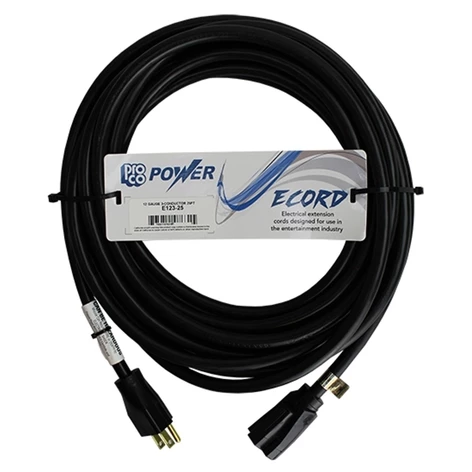 Pro Co E123-6 6' Electrical Extension Cord With SJTOW Rated 12AWG, 3C