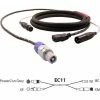 Pro Co EC11-75 75' Combo Cable With XLR And Grey PowerCON To IEC