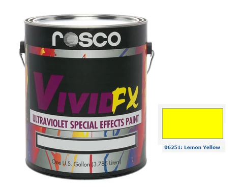Rosco 06251-0128 Vivid FX Lemon Yellow 1 Gallon