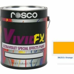 Rosco 06253-0128 Vivid FX Orange, 1 Gallon