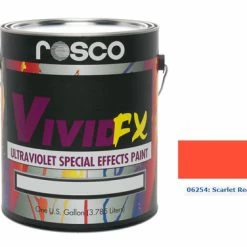 Rosco 06254-0128 Vivid FX Scarlet Red, 1 Gallon