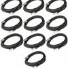 Cable Up DMX-XX310-TEN-K DMX 3-Pin Lighting Cable Bundle (10) Pack Of DMX-XX3-10 DMX Cables