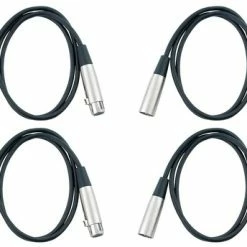 Cable Up DMX-XX525-FOUR-K Cable, DMX 5pM-5pF 25ft 4-Pack